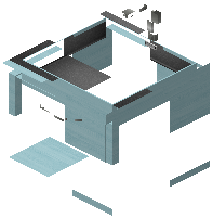 Sink kiko cyan
