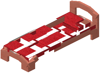 Small bed katy red