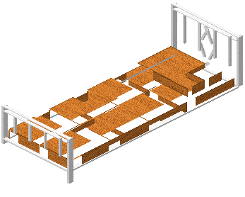 Small bed kiko orange