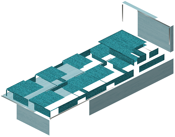 Small bed lili cyan