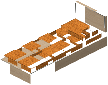 Small bed lili orange