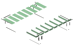 Small garden table kiko green