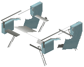 Small table katy cyan
