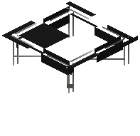 Table lili black