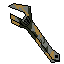 A wrench with oil stains on it
