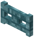 Cracked Cyan Brick Fence Gate