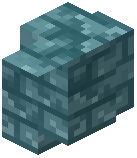 Cracked Cyan Brick Wall