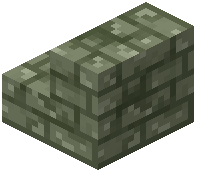 Cracked Green Brick Stairs