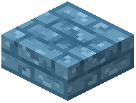 Cracked Light Blue Brick Slab