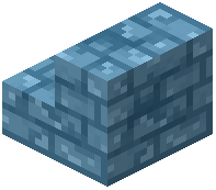 Cracked Light Blue Brick Stairs
