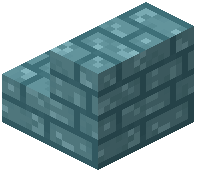 Cyan Brick Stairs