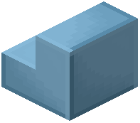 Light Blue Large Tile Stairs