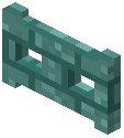 Teal Brick Fence Gate