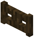 Dark Oak Log Fence Gate