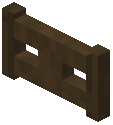 Dark Oak Stripped Log Fence Gate