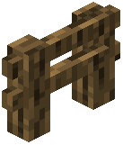 Oak Log Fence