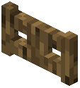 Oak Log Fence Gate