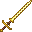 Golden Flame-Bladed Sword