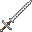 Silver Flame-Bladed Sword