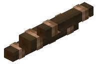 Stripped Dark Oak Log Bridge Stairs