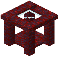 Crimson Glass Table