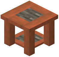Stripped Acacia End Table