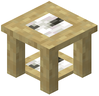 Stripped Birch End Table
