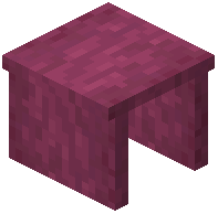 Stripped Crimson Covered Desk