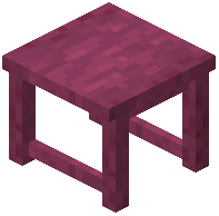 Stripped Crimson Desk
