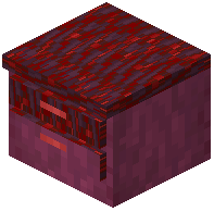 Stripped Crimson Double Drawer Counter