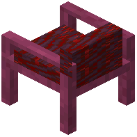 Stripped Crimson Modern Chair