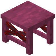 Stripped Crimson Modern Desk