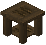 Stripped Dark Oak End Table