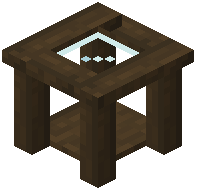 Stripped Dark Oak Glass Table