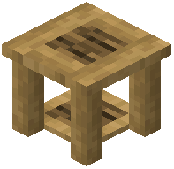 Stripped Oak End Table