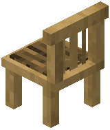 Stripped Oak Striped Chair