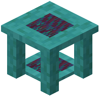Stripped Warped End Table