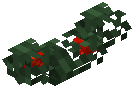 Orn Red Wavy Garland