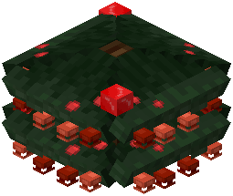 Red Decorated Christmas Tree Bottom
