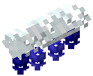 White Garland Blue Lights