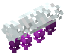 White Garland Purple Lights