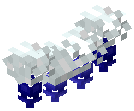 White Wavy Garland Blue Lights