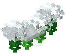 White Wavy Garland Green Lights