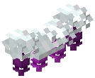 White Wavy Garland Purple Lights