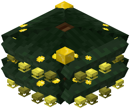 Yellow Decorated Christmas Tree Bottom