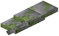 Mossy Stone Brick Terrace Stairs