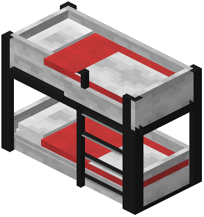 Bedroom Set 1 White Bunkbed