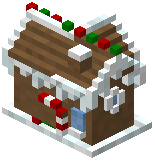 Gingerbread House Mantel Decoration