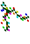 Mini Multicolored Lights (Vertical Corner Left)