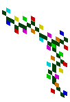 Mini MultiColored Lights (Vertical Corner Right)